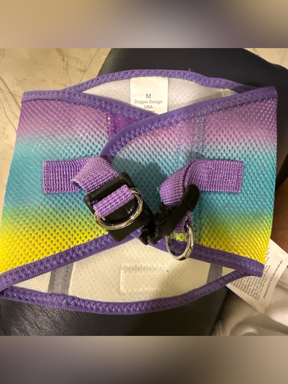 Doggie Design - Purple Gradient Mesh Dog Harness - Size Medium